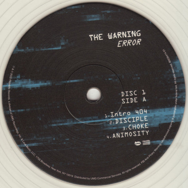 Buy The Warning : Error (LP, Album, Whi + LP, Album, Blu +