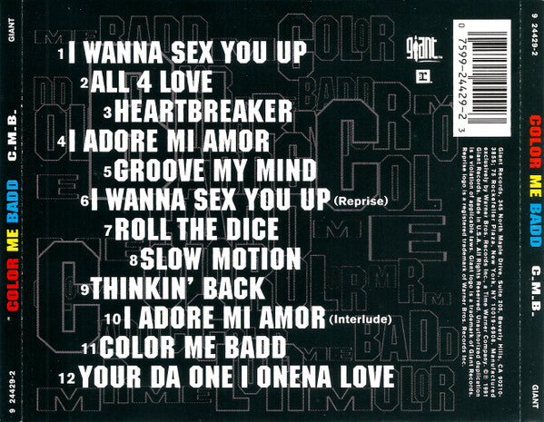 Color Me Badd : C.M.B. (CD, Album)