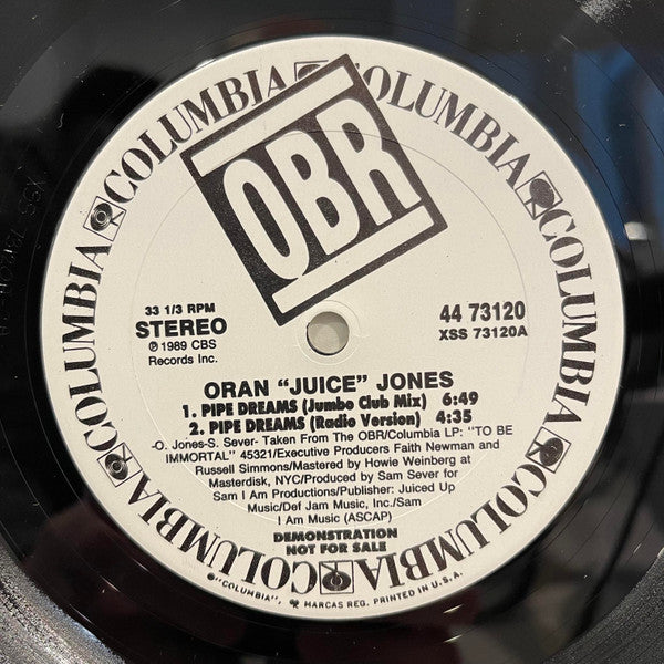 Oran 'Juice' Jones : Pipe Dreams (12", Promo)