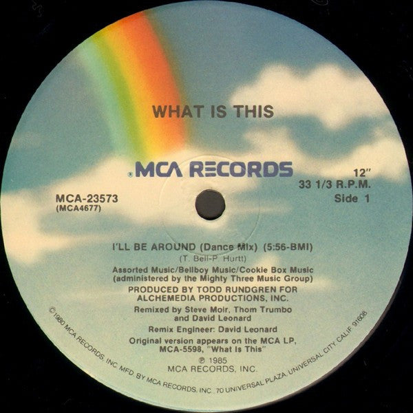 What Is This : I'll Be Around (Dance Mix) (12", Pin)