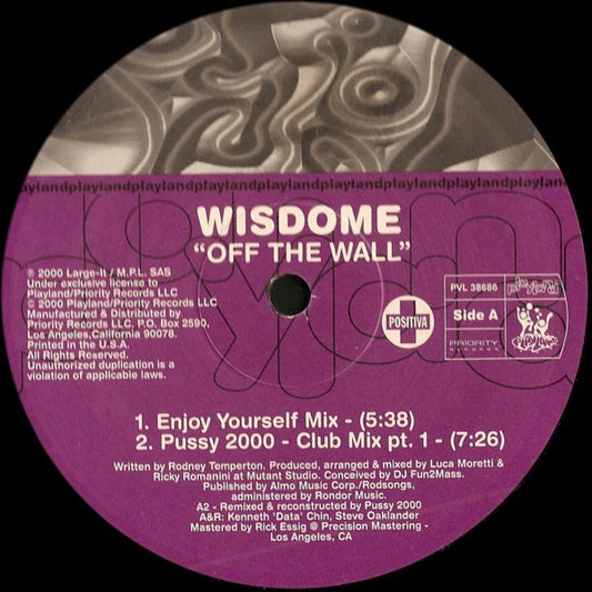Wisdome : Off The Wall (12")