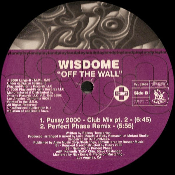 Wisdome : Off The Wall (12")