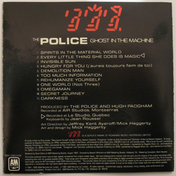 The Police : Ghost In The Machine (CD, Album, RE, RM, PMD)