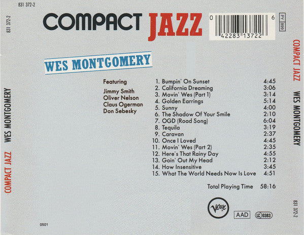 Wes Montgomery : Wes Montgomery (CD, Comp, RM)