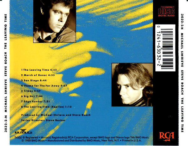 Michael Shrieve / Steve Roach : The Leaving Time (CD, Album, RP)