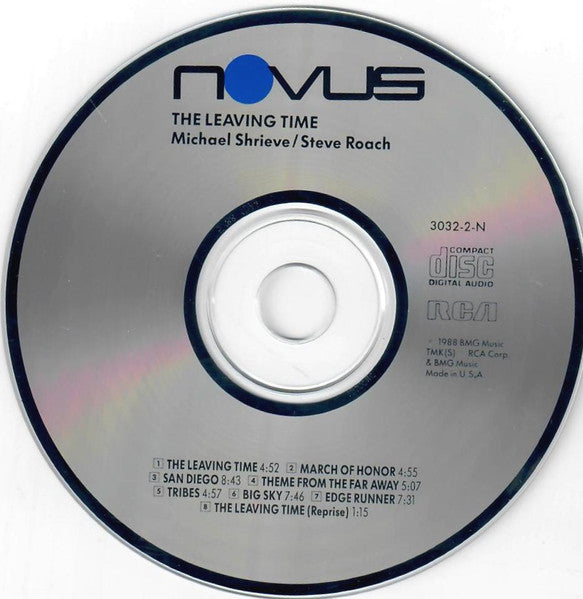 Michael Shrieve / Steve Roach : The Leaving Time (CD, Album, RP)