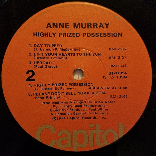 Anne Murray : Highly Prized Possession (LP, Album, Los)