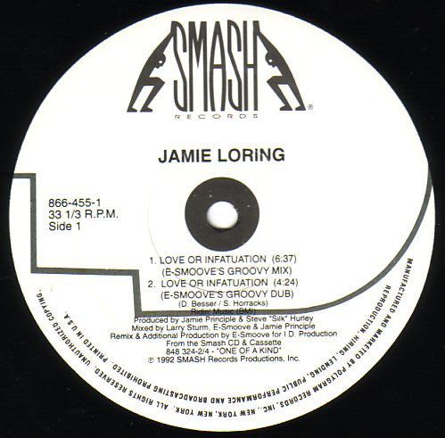 Jamie Loring : Love Or Infatuation (12")