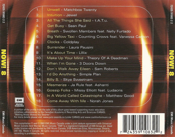 Various : Now! 8 (CD, Comp)