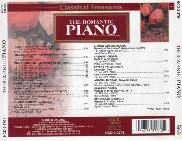 Various : The Romantic Piano (CD, Comp)