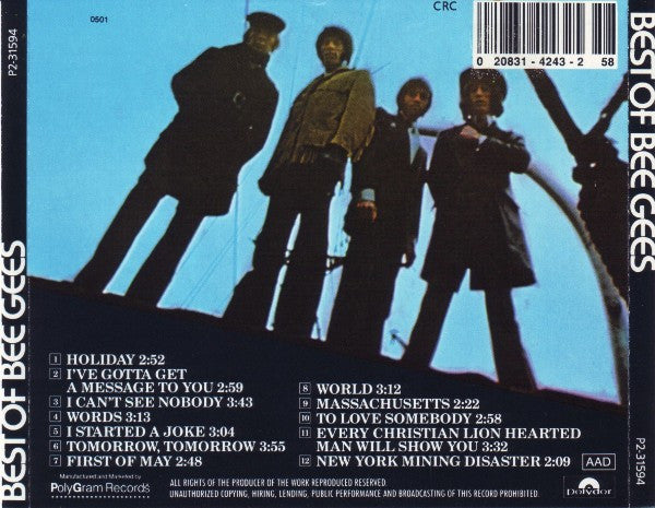 Bee Gees : Best Of Bee Gees (CD, Comp, Club, RE)