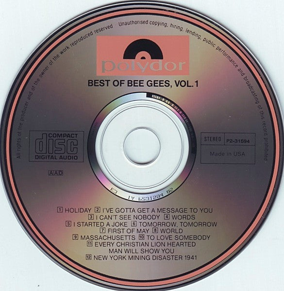 Bee Gees : Best Of Bee Gees (CD, Comp, Club, RE)