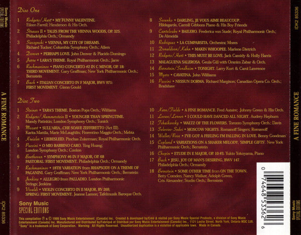 Various : A Fine Romance (2xCD, Comp)
