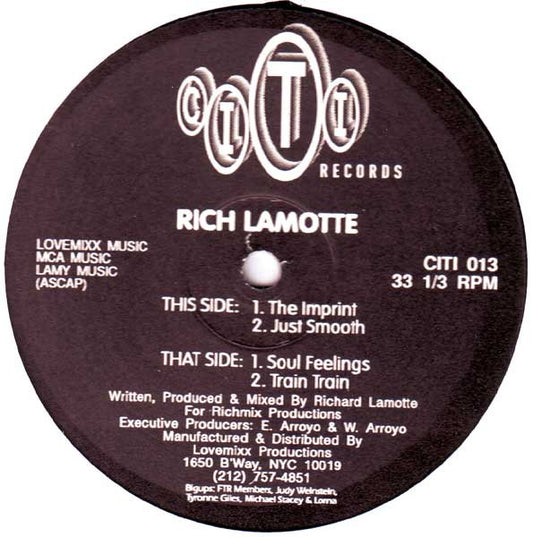 Rich Lamotte : The Imprint (12")