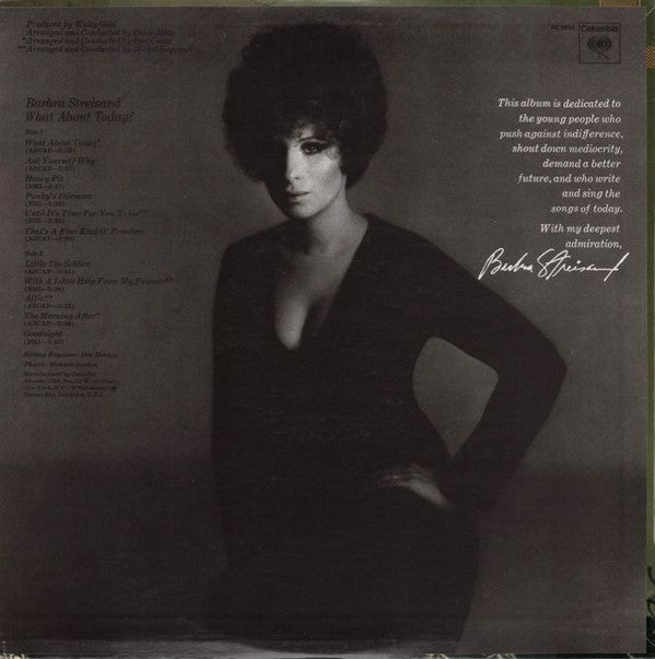 Barbra Streisand : What About Today? (LP, Album, RE)