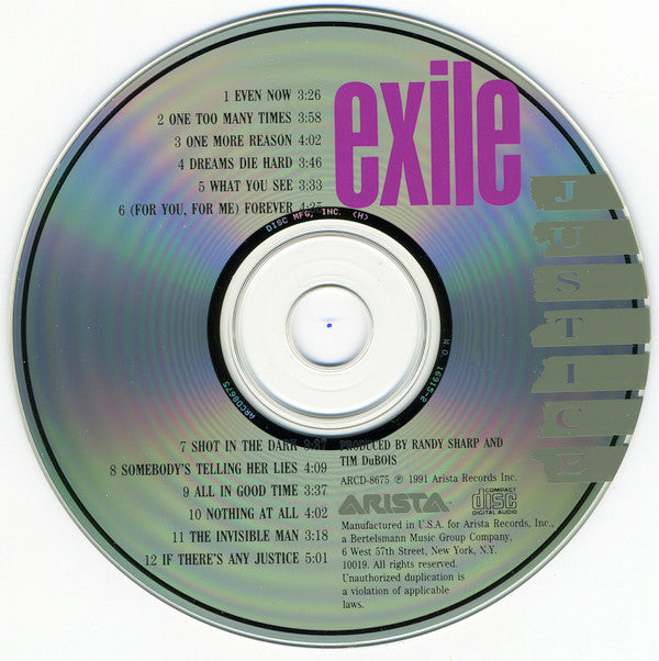 Exile (7) : Justice (CD, Album)