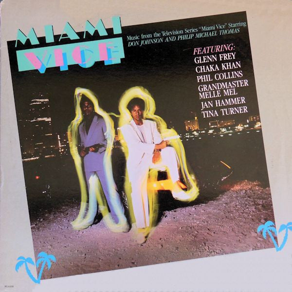 Various : Miami Vice (Music From The Television Series "Miami Vice") (LP, Comp, Pin)