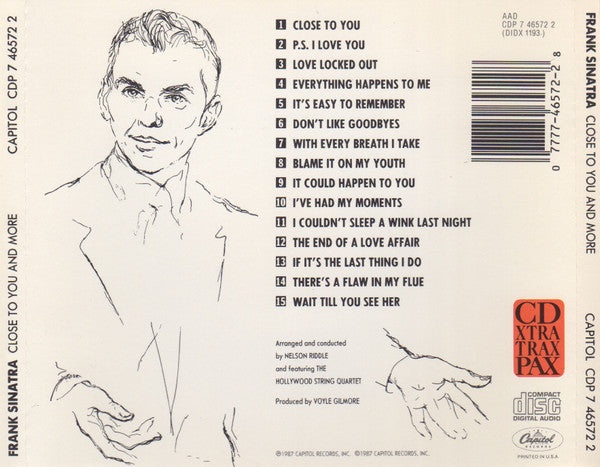 Frank Sinatra : Close To You And More (CD, Album, RE, RM)