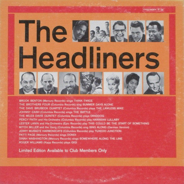 Various : The Headliners, Volume 2 (LP, Mono, Club, Ltd, Smplr)