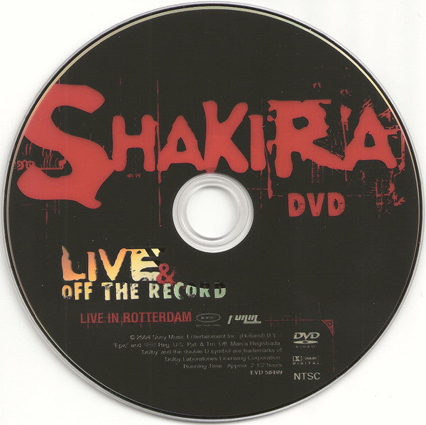 Shakira : Live & Off The Record (CD, Album + DVD-V, NTSC)