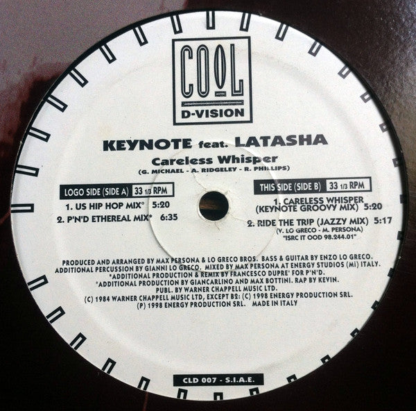 Keynote Feat. Latasha* : Careless Whisper (12")