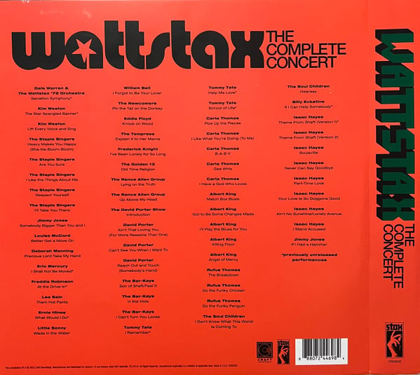 Various : Wattstax ‘72 The Complete Concert (10xLP + Box, Ltd)