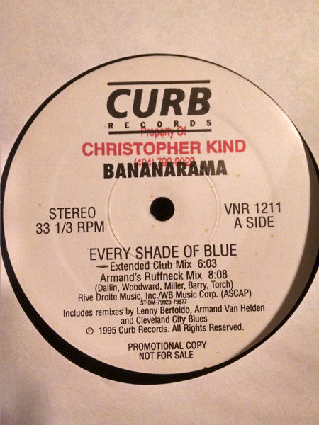 Bananarama : Every Shade Of Blue (12", Promo)
