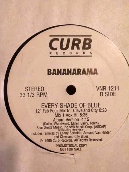 Bananarama : Every Shade Of Blue (12", Promo)