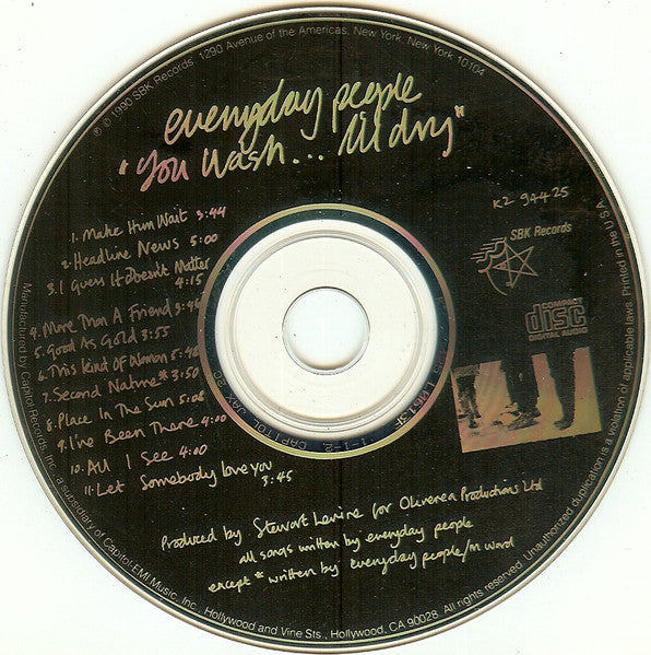 Everyday People (5) : You Wash... I'll Dry (CD, Album)