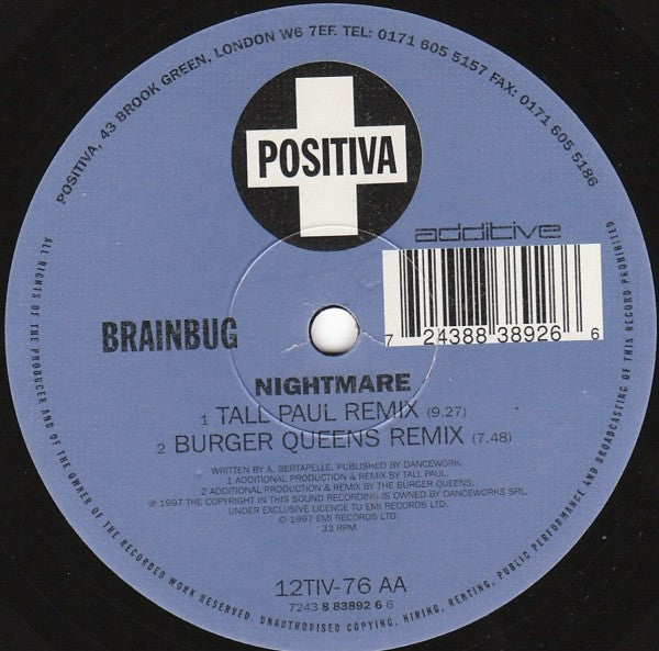 Brainbug : Nightmare (12")