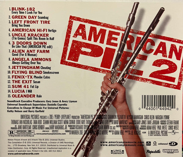 Various : American Pie 2 (Music From The Motion Picture) (CD, Comp, Enh)