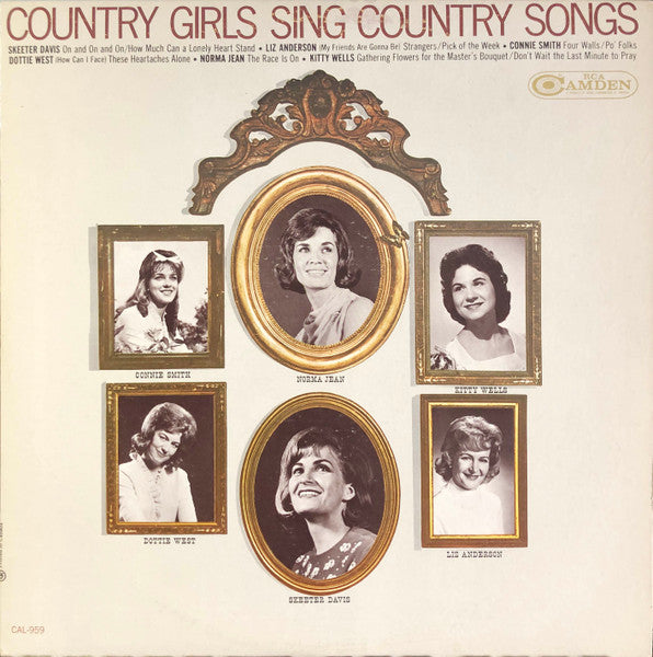 Various : Country Girls Sing Country Songs (LP, Comp, Mono)