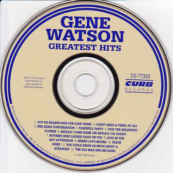 Gene Watson : Greatest Hits (CD, Comp)