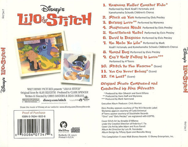 Various : Disney's Lilo & Stitch (CD, Album, RE)