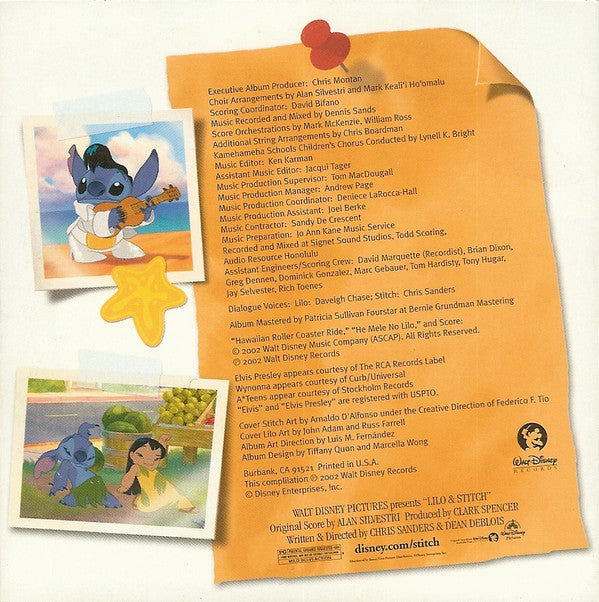 Various : Disney's Lilo & Stitch (CD, Album, RE)