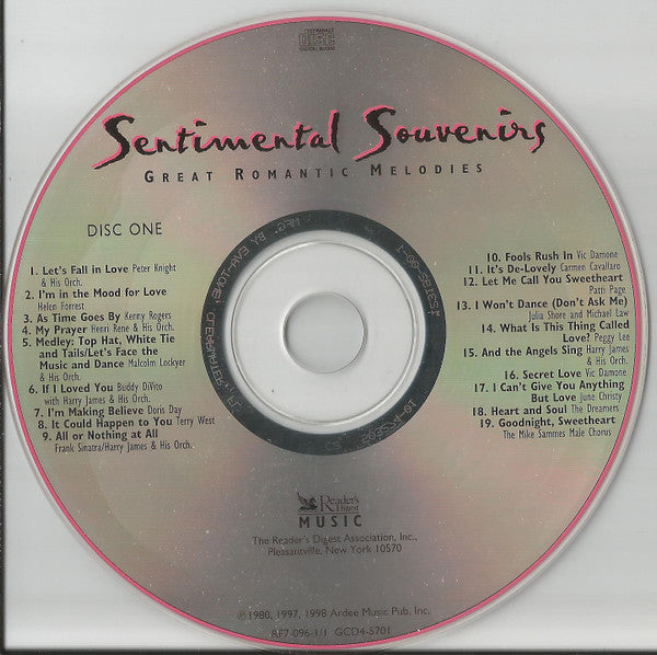 Various : Sentimental Souvenirs (4xCD, Comp, RM)