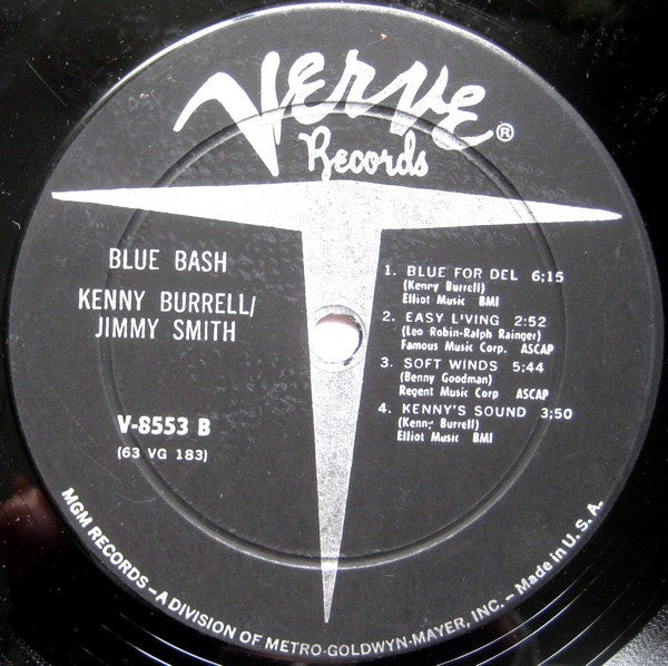 Kenny Burrell / Jimmy Smith : Blue Bash! (LP, Album, Mono, Dee)