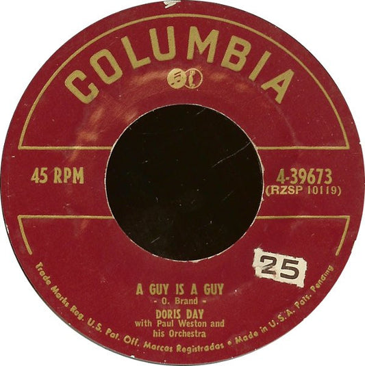 Doris Day : A Guy Is A Guy (7", Styrene)