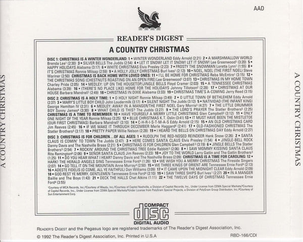 Various : A Country Christmas (3xCD, Comp)