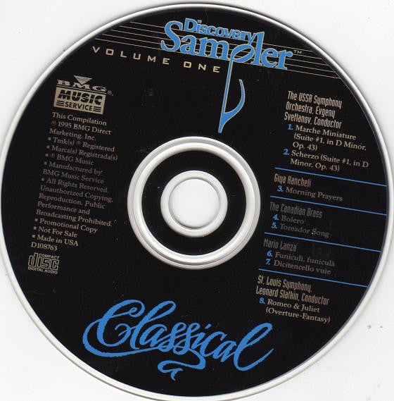 Various : Discovery Sampler Volume One - Classical (CD, Comp, Promo, Smplr)