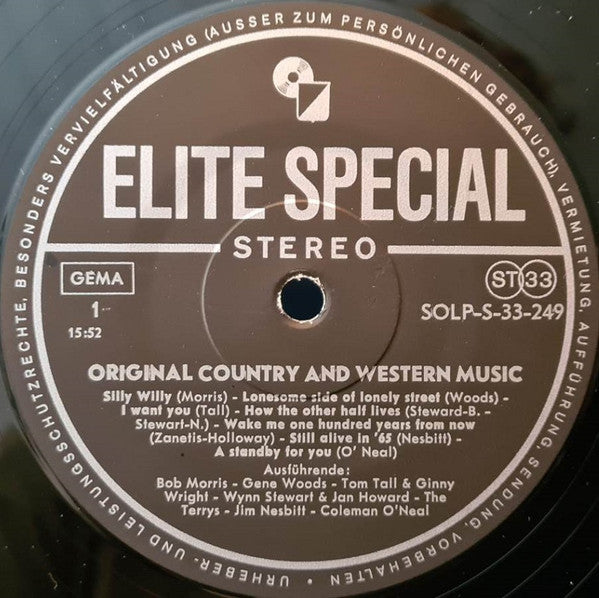 Various : Original Country And Western Music (LP, Comp)