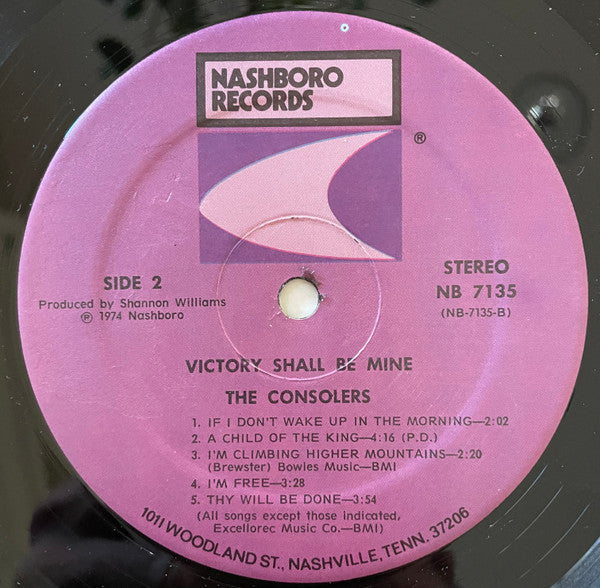 The Consolers : Victory Shall Be Mine (LP, Album)