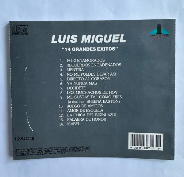 Luis Miguel : 14 Grandes Exitos  (CD, Comp)