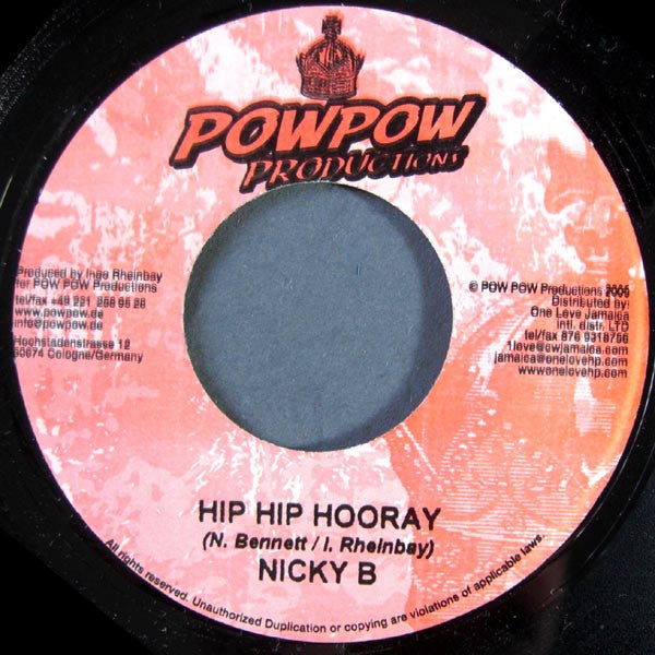 Nicky B / Ce'cile : Hip Hip Hooray / Gal Like We (7")