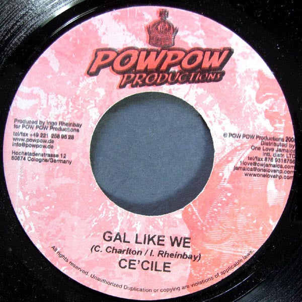 Nicky B / Ce'cile : Hip Hip Hooray / Gal Like We (7")