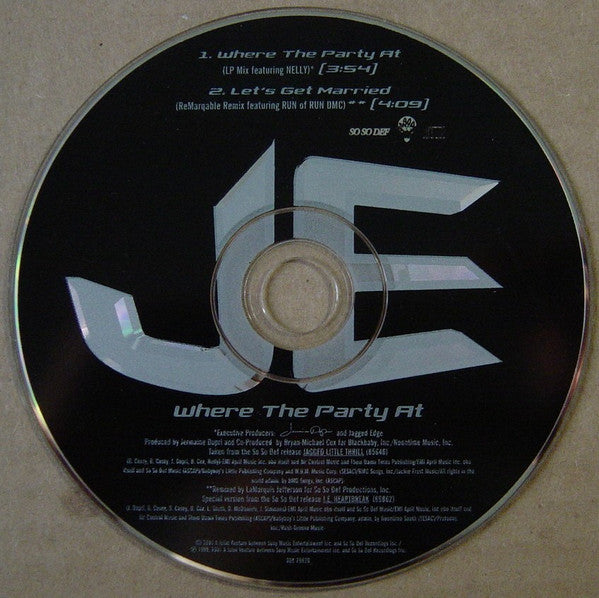 Jagged Edge (2) Co-starring Nelly : Where The Party At (CD, Single)