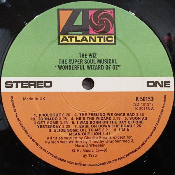 Various : The Wiz (The Super Soul Musical "Wonderful Wizard Of Oz") (LP, Album)