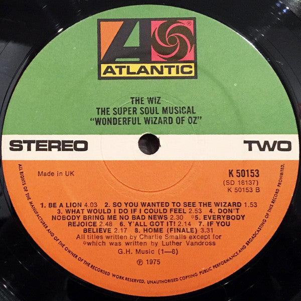 Various : The Wiz (The Super Soul Musical "Wonderful Wizard Of Oz") (LP, Album)