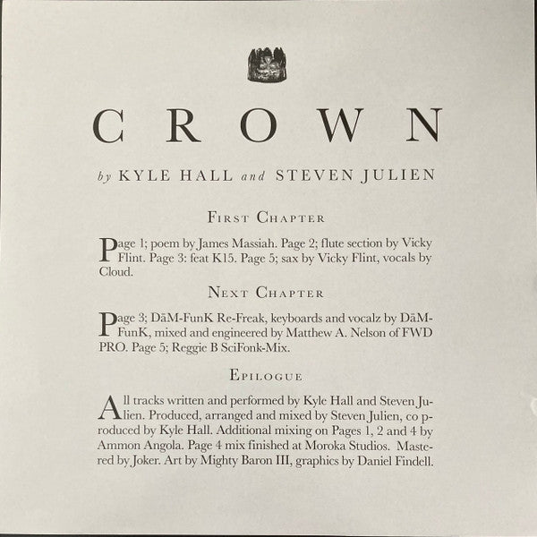 Kyle Hall And Steven Julien : Crown (12", EP)