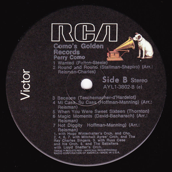 Perry Como : Como's Golden Records (LP, Comp, RE)